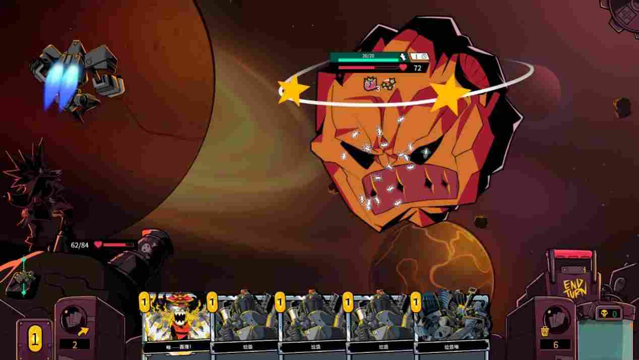 《狂星滥炸》评测:肉鸽卡牌太空剧