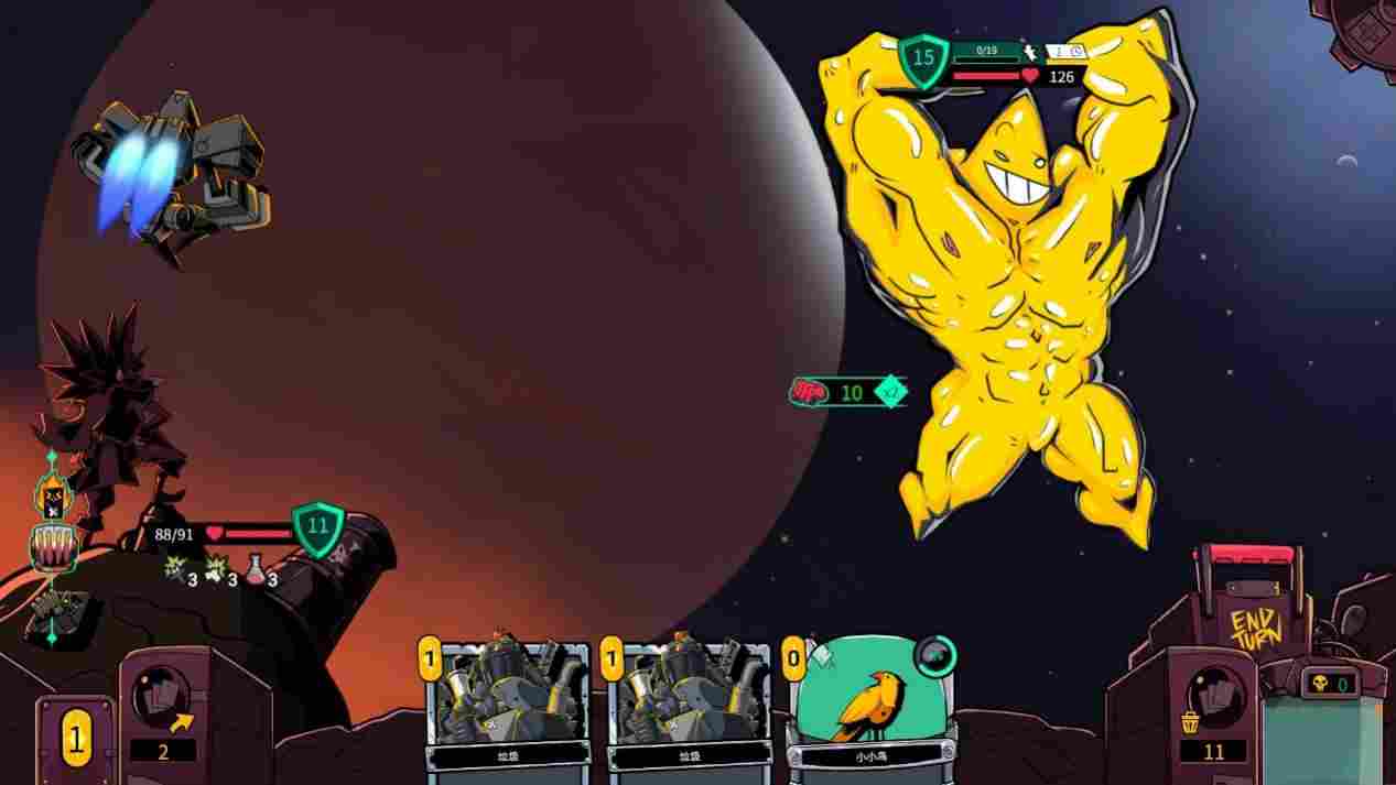 《狂星滥炸》评测:肉鸽卡牌太空剧