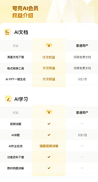 开学季夸克送会员,教师、学生免费领,畅享AI工具和网盘资源截图
