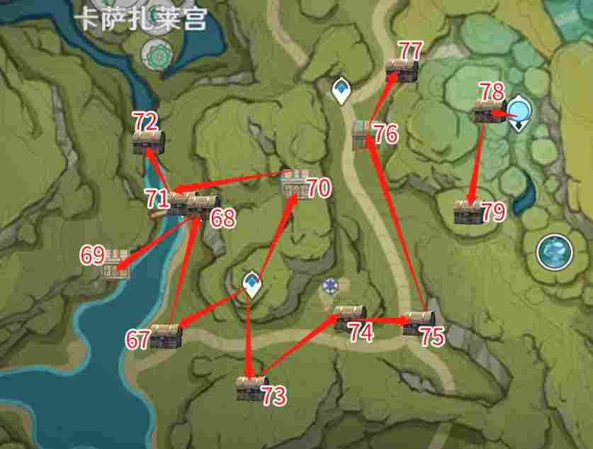 原神须弥宝箱全收集67-79篇｜卡萨扎莱宫区域攻略
